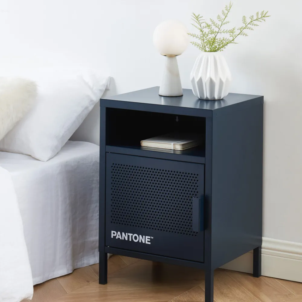 Pantone NINO Table de chevet 1 porte en métal