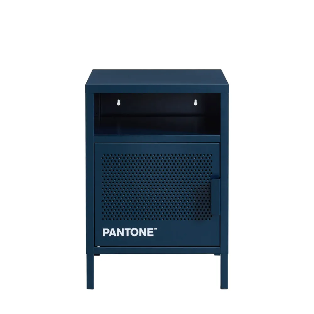 Pantone NINO Table de chevet 1 porte en métal