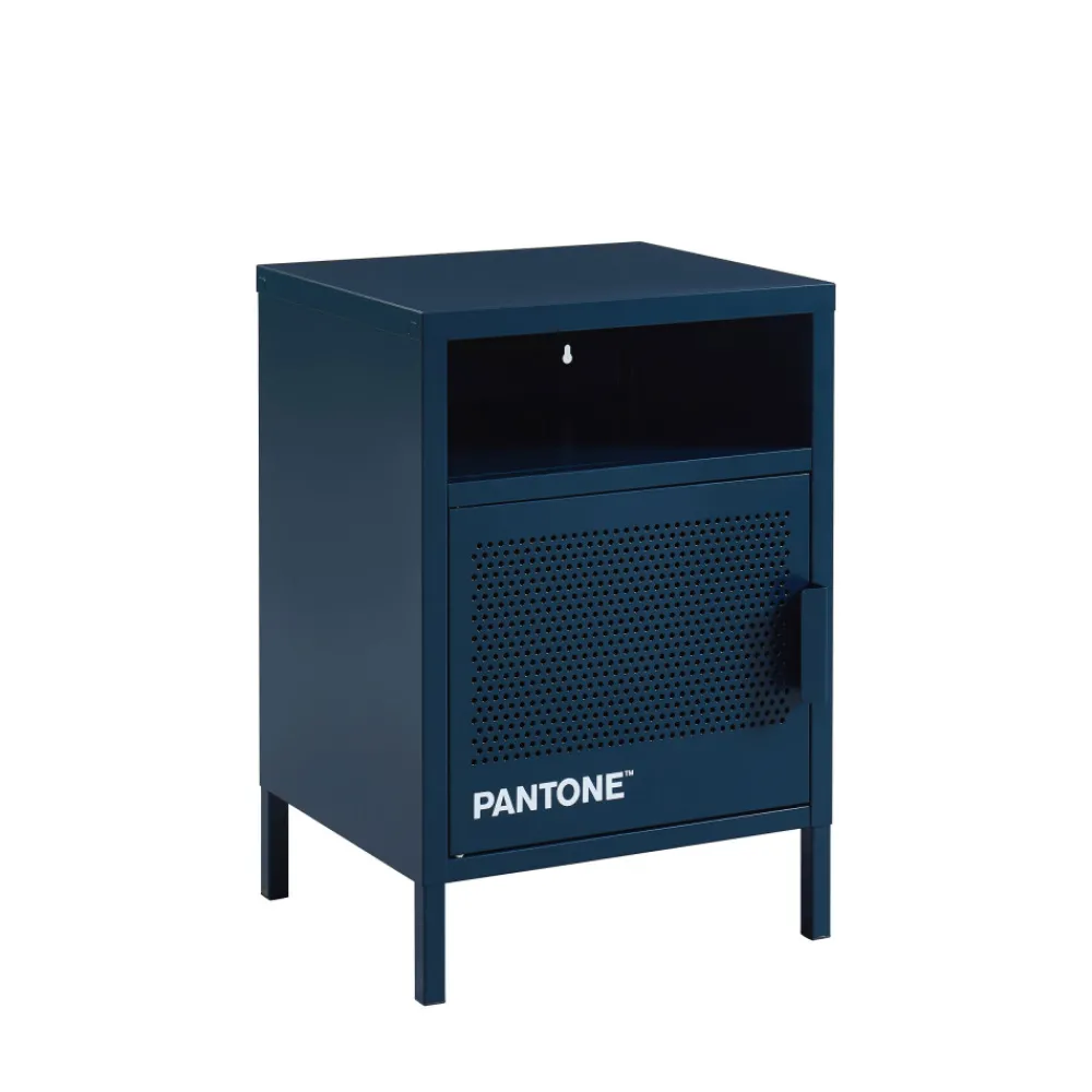Pantone NINO Table de chevet 1 porte en métal