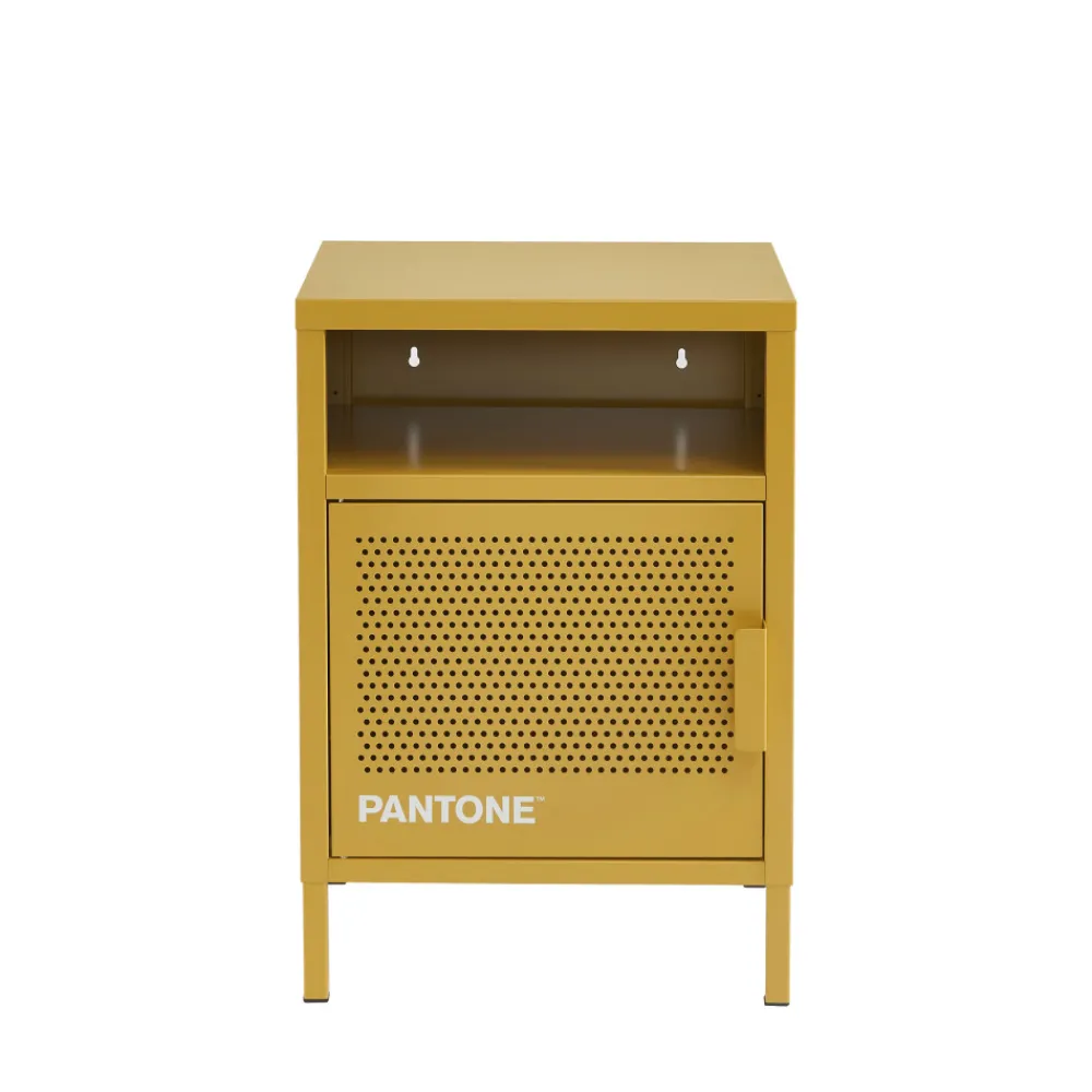 Pantone NINO Table de chevet 1 porte en métal