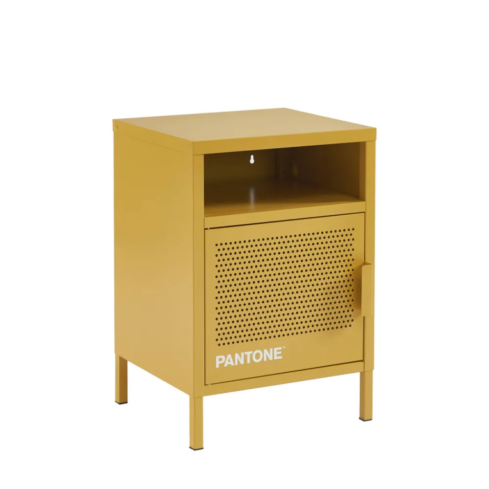 Pantone NINO Table de chevet 1 porte en métal