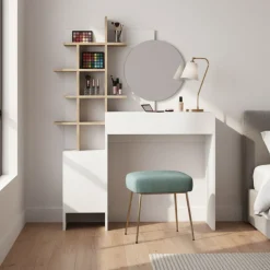 Drawer NIYA Coiffeuse 1 tiroir avec miroir L71,50cm