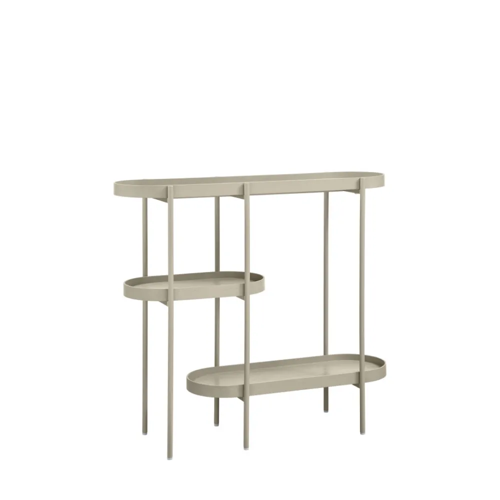 Woood NOAN Console ovale en bois et métal L90cm