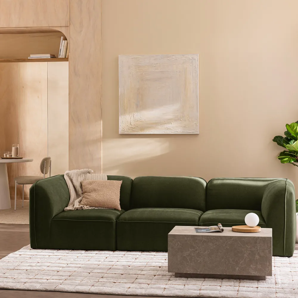 Drawer NOOR Angle réversible pour canapé modulable en tissu