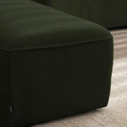 Drawer NOOR Angle réversible pour canapé modulable en tissu bouclette