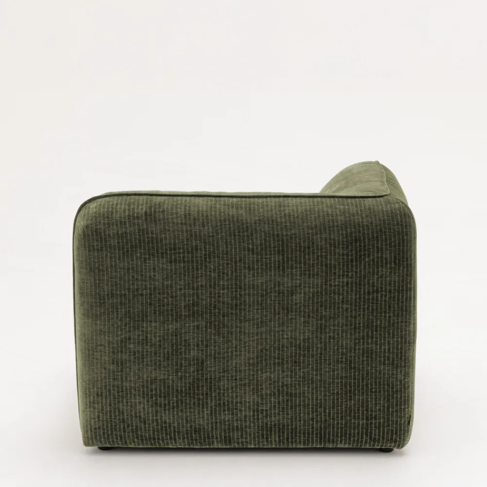 Drawer NOOR Angle réversible pour canapé modulable en velours côtelé
