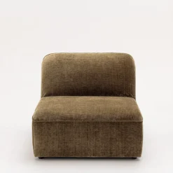 Drawer NOOR Chauffeuse pour canapé modulable en velours côtelé