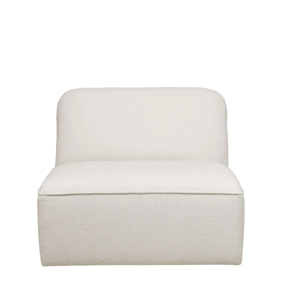 Drawer NOOR Chauffeuse pour canapé modulable en tissu bouclette