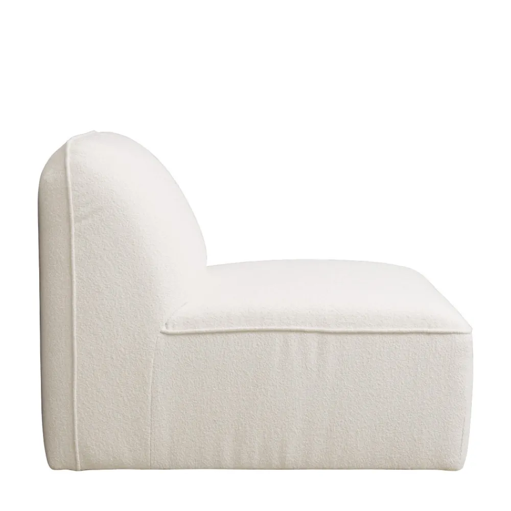 Drawer NOOR Chauffeuse pour canapé modulable en tissu bouclette