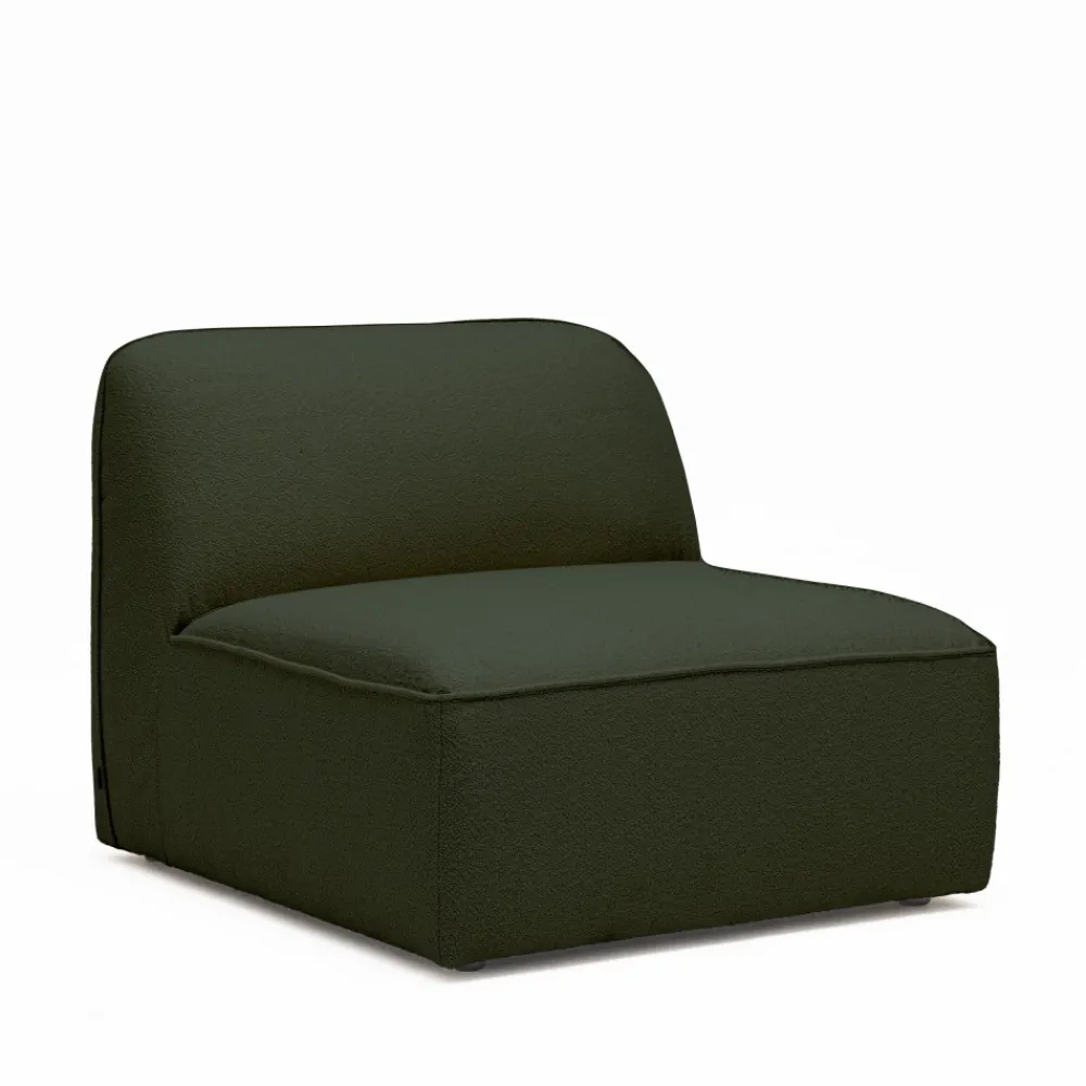 Drawer NOOR Chauffeuse pour canapé modulable en tissu bouclette