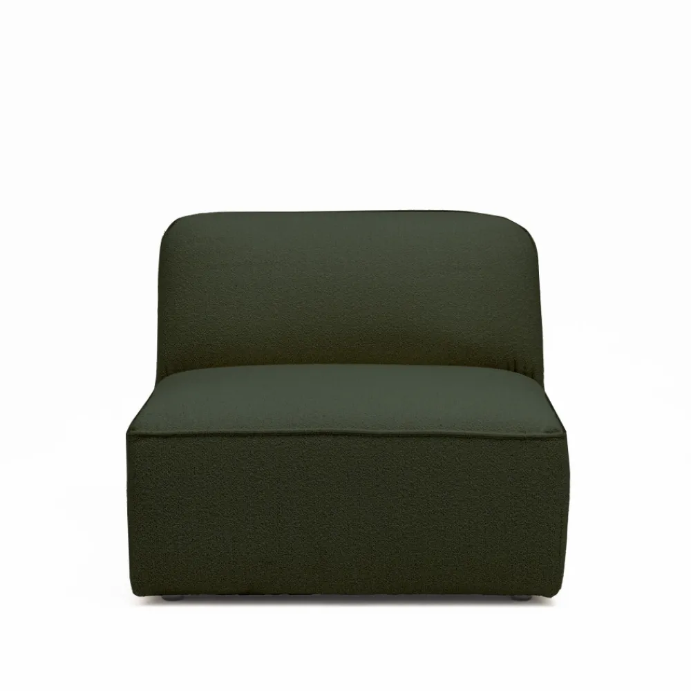 Drawer NOOR Chauffeuse pour canapé modulable en tissu bouclette