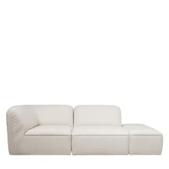 Drawer NOOR Chauffeuse pour canapé modulable en tissu bouclette