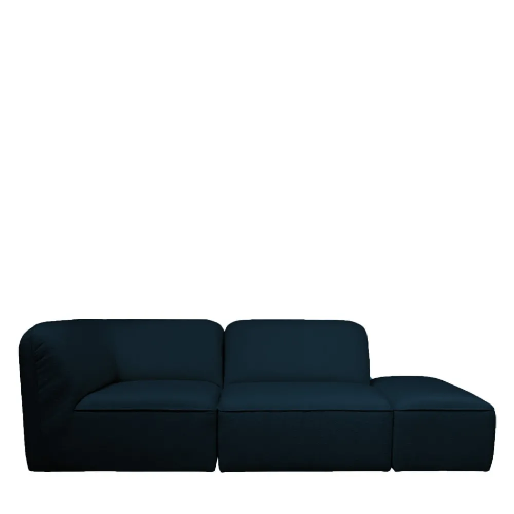 Drawer NOOR Chauffeuse pour canapé modulable en tissu bouclette