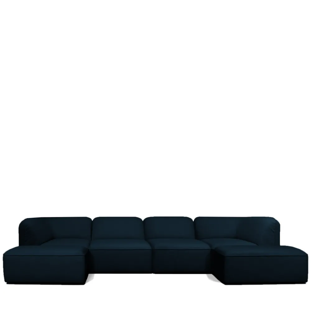 Drawer NOOR Chauffeuse pour canapé modulable en tissu bouclette