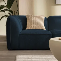 Drawer NOOR Chauffeuse pour canapé modulable en tissu bouclette