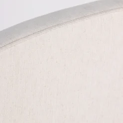 Drawer NOUSSA Tête de lit en coton et lin demi-lune L170cm