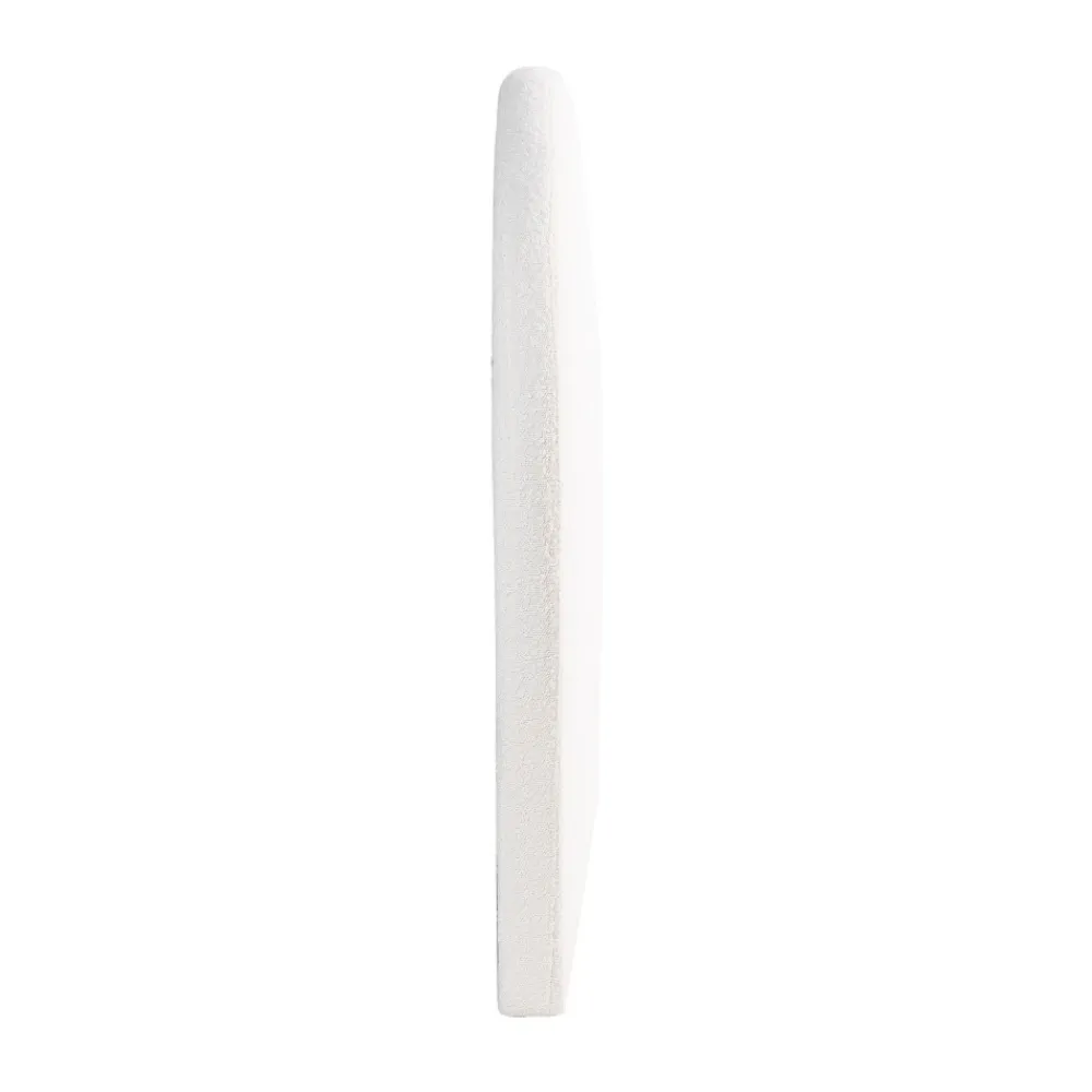Drawer NOUSSA Tête de lit en tissu bouclette demi-lune L150cm
