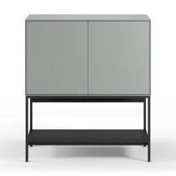 No name NOXA Buffet 2 portes en bois et métal L80cm