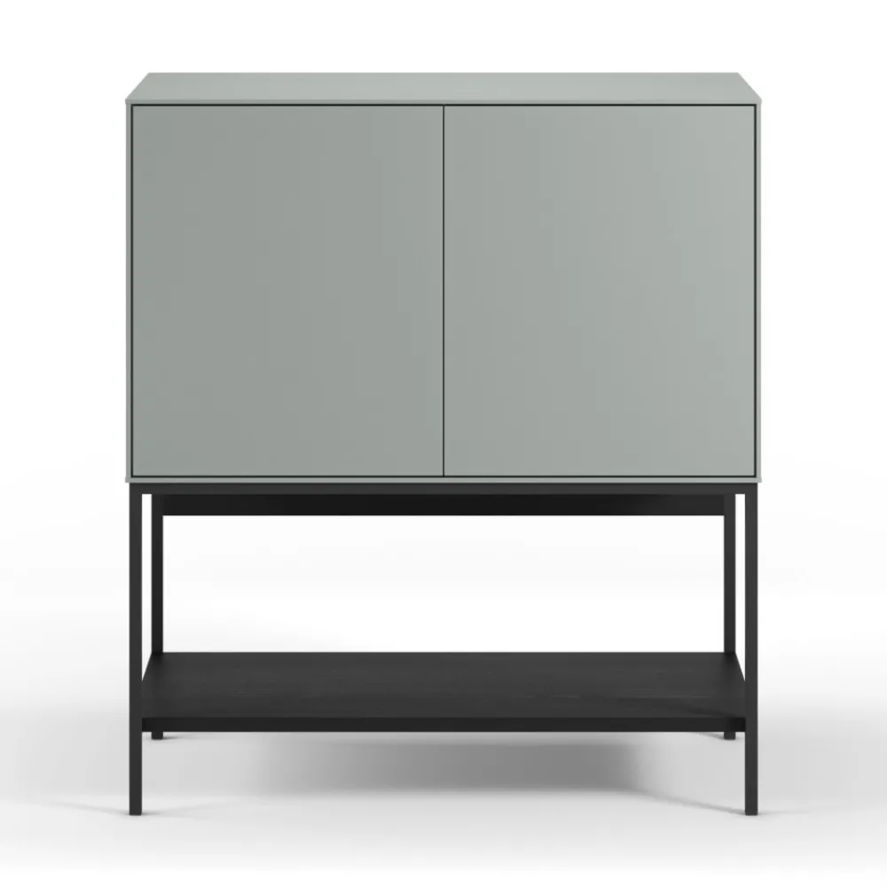 No name NOXA Buffet 2 portes en bois et métal L80cm