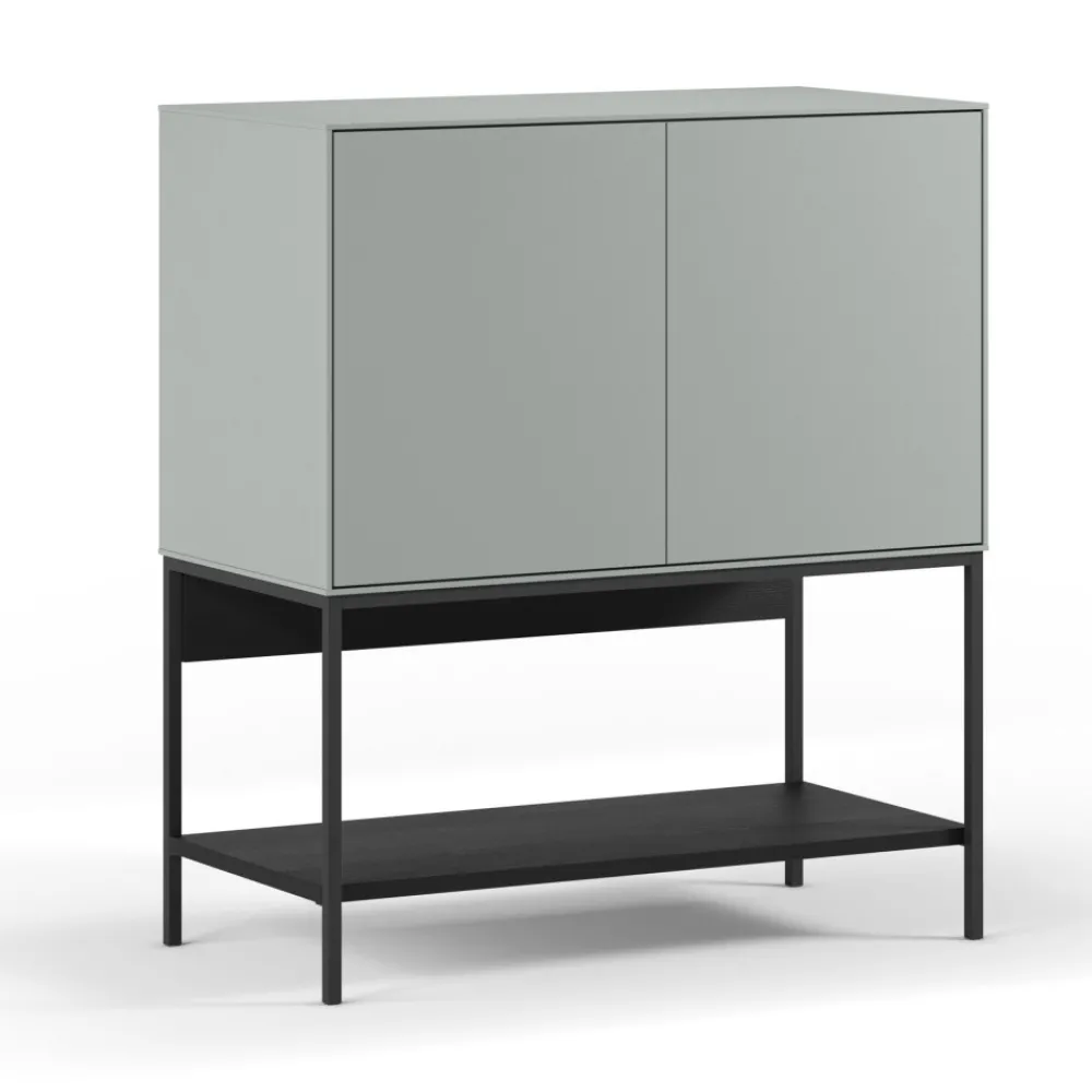 No name NOXA Buffet 2 portes en bois et métal L80cm