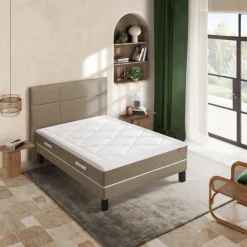 Ep\u00e9da NÉRÉIDE Matelas 100% ressorts à mémoire de forme, épaisseur 28cm, accueil moelleux