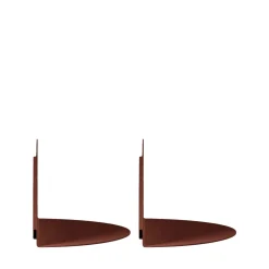 Drawer NUAGIO Lot de 2 étagères murales demi-cercle en métal L33cm