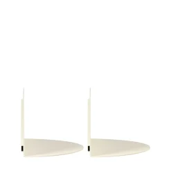 Drawer NUAGIO Lot de 2 étagères murales demi-cercle en métal L33cm