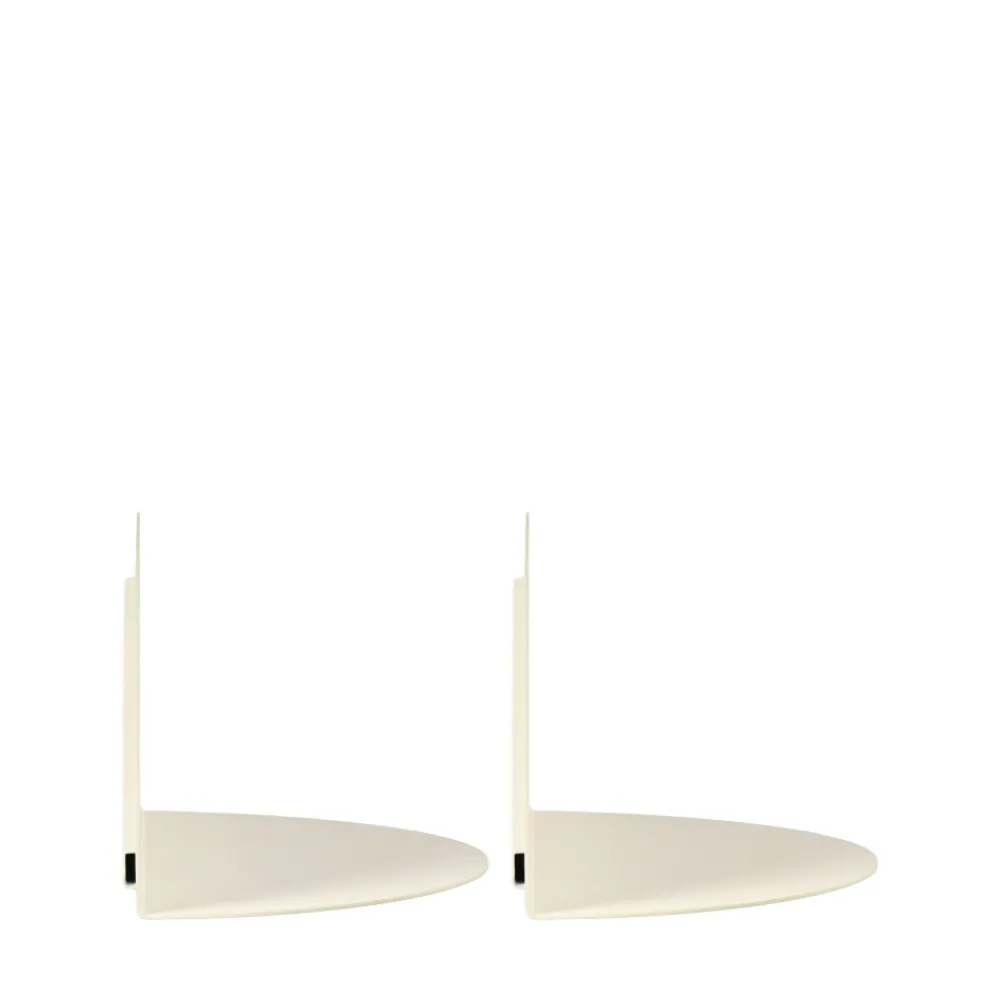 Drawer NUAGIO Lot de 2 étagères murales demi-cercle en métal L33cm