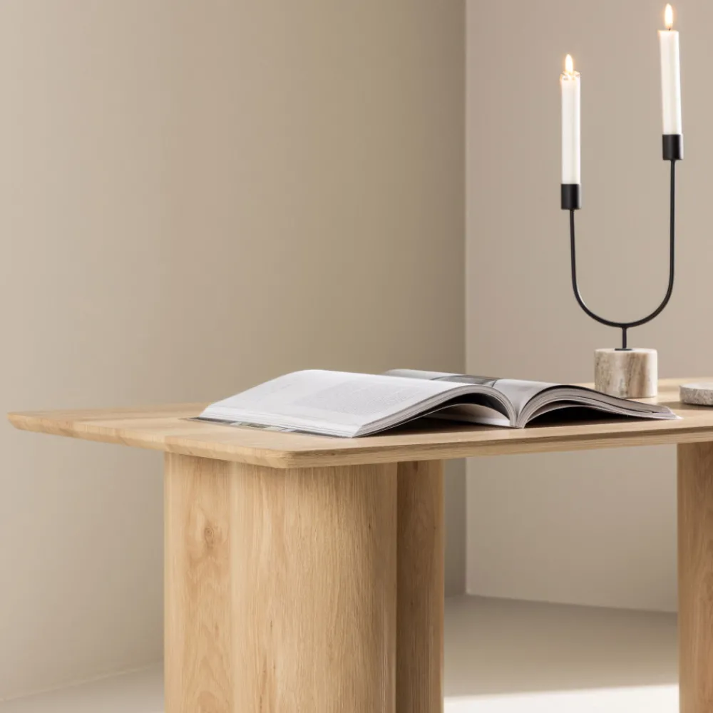 Venture Home OLIVIA Table basse en bois 120x60cm