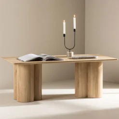 Venture Home OLIVIA Table basse en bois 120x60cm