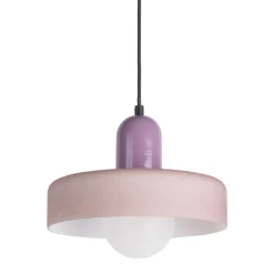 Leitmotiv OPACO GRATO Suspension en métal avec abat-jour cylindrique