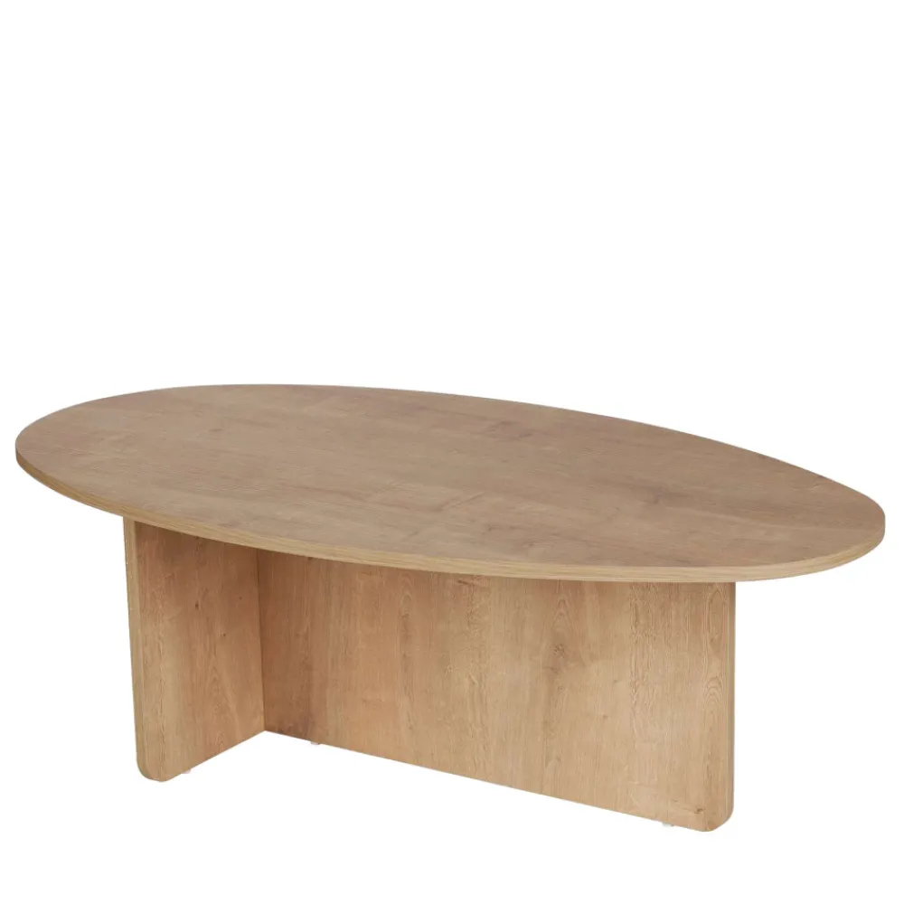Drawer ORIS Table basse organique en bois 120x65cm