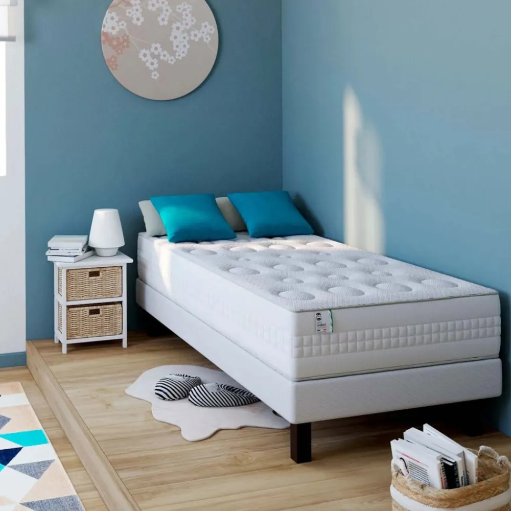 Simmons OXYGÈNE-R Matelas 100% ressorts, épaisseur 26cm, accueil moelleux