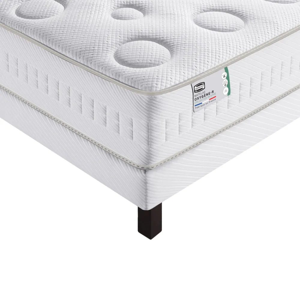 Simmons OXYGÈNE-R Matelas 100% ressorts, épaisseur 26cm, accueil moelleux