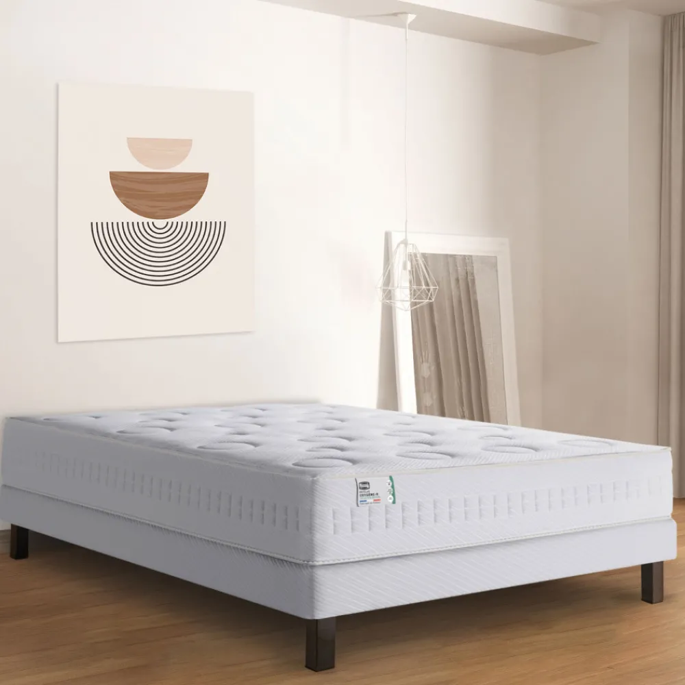 Simmons OXYGÈNE-R Matelas 100% ressorts, épaisseur 26cm, accueil moelleux