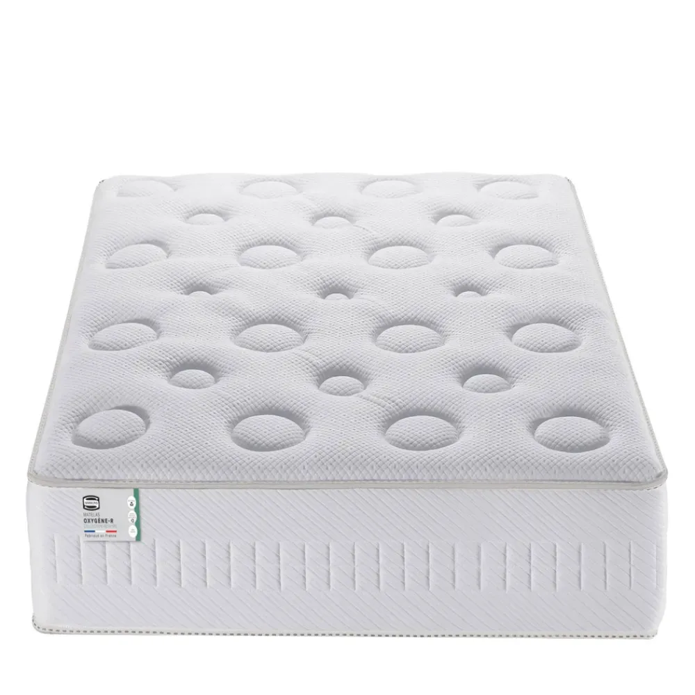 Simmons OXYGÈNE-R Matelas 100% ressorts, épaisseur 26cm, accueil moelleux