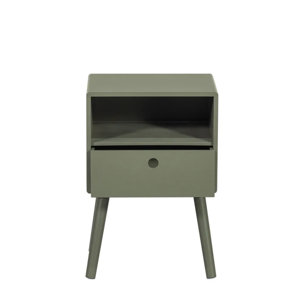 Woood OZZY Table de chevet 1 tiroir, 1 niche en bois