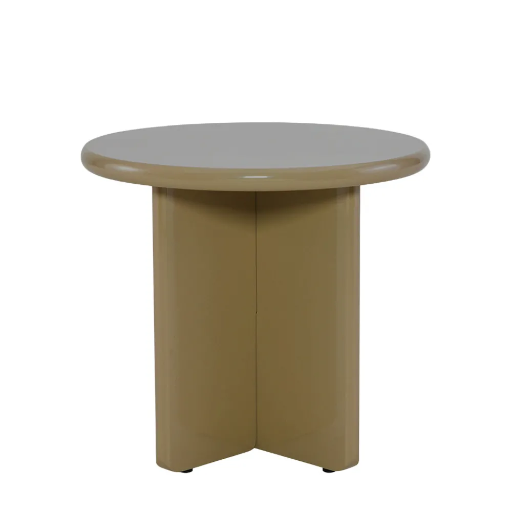 Drawer PALOMA Table d'appoint ronde en bois laqué ø50cm