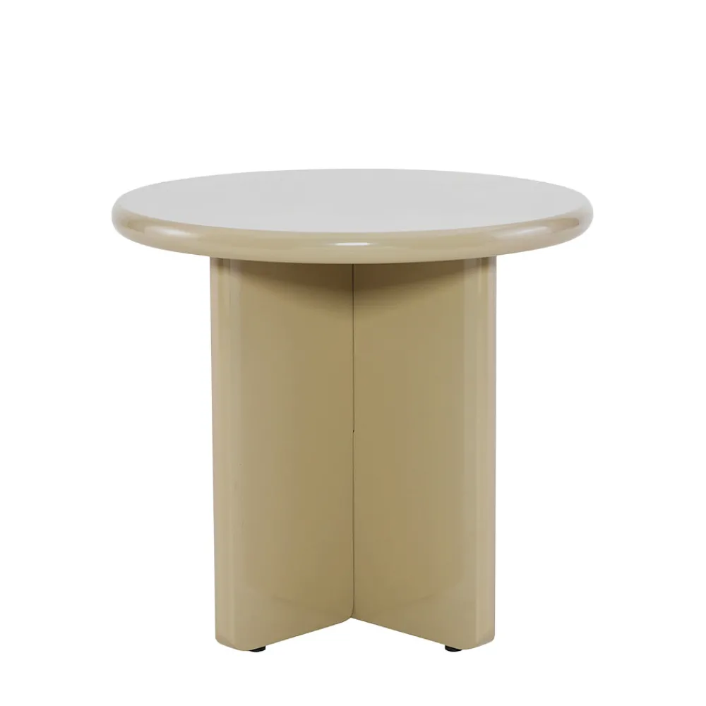 Drawer PALOMA Table d'appoint ronde en bois laqué ø50cm