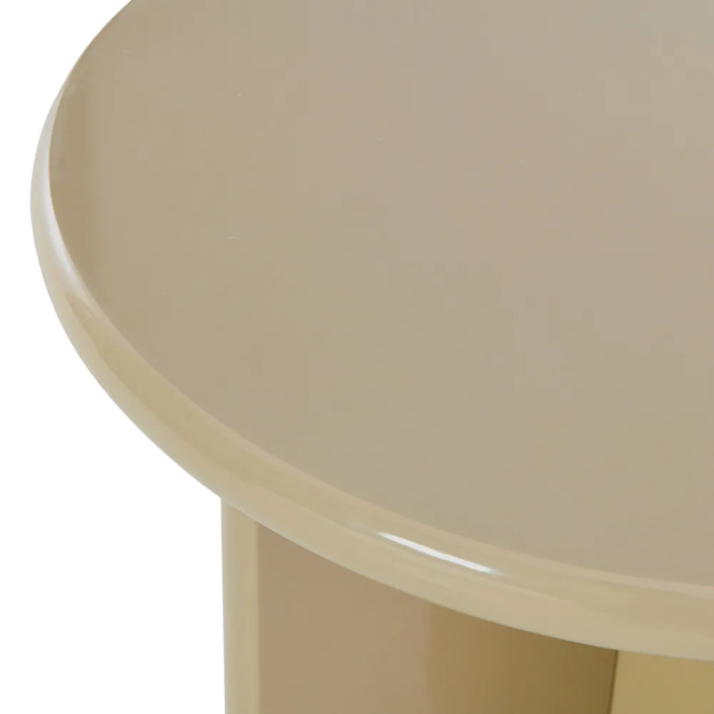 Drawer PALOMA Table d'appoint ronde en bois laqué ø50cm