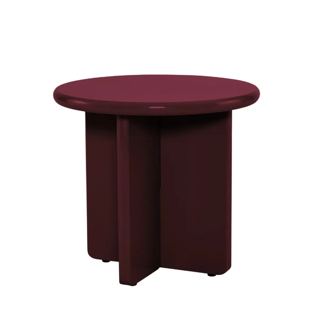 Drawer PALOMA Table d'appoint ronde en bois laqué ø50cm