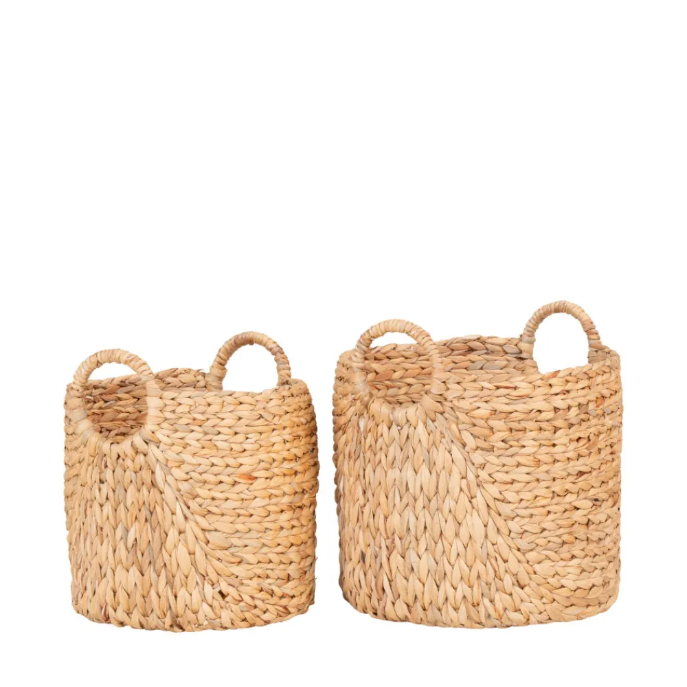 House Nordic PASSO Lot de 2 paniers en jacinthe d’eau