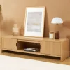 No name PAULA Meuble TV 2 portes en bois L160cm