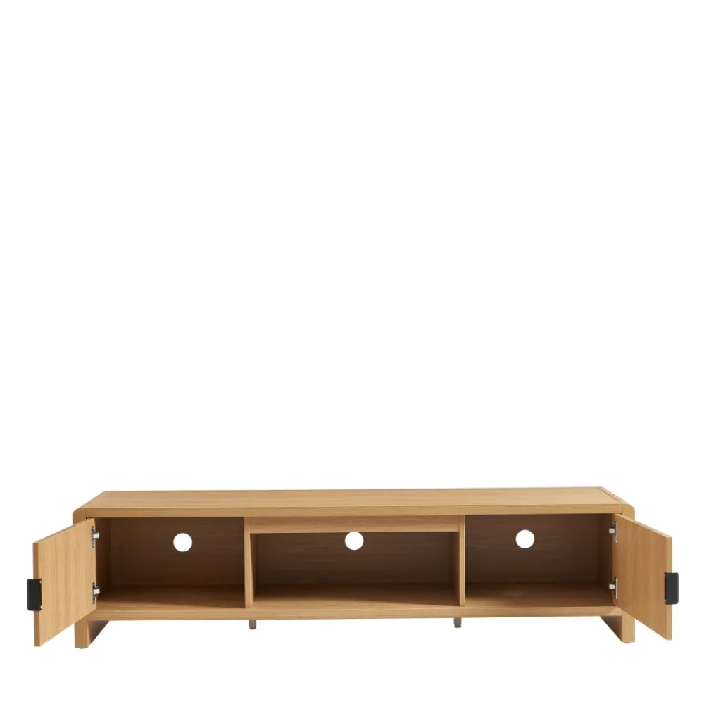 No name PAULA Meuble TV 2 portes en bois L160cm