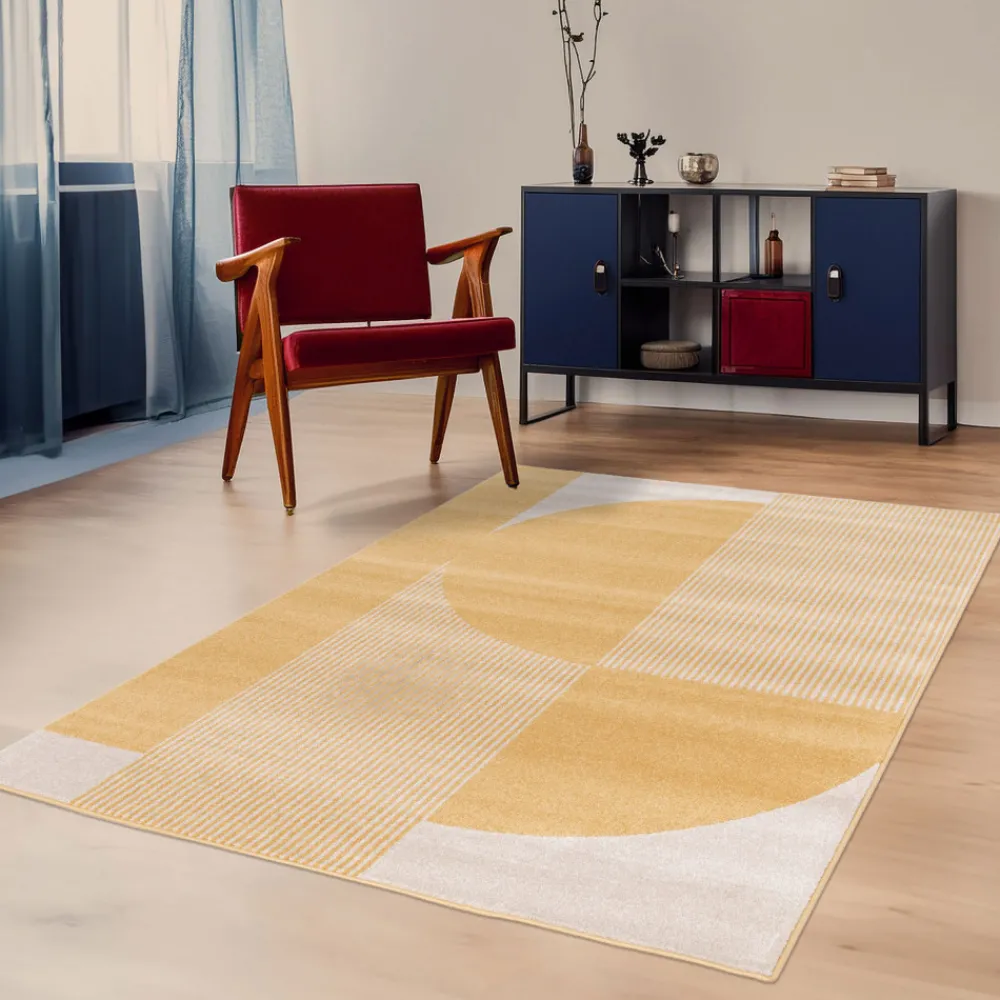 Drawer PILO Tapis à motifs géométriques arrondis
