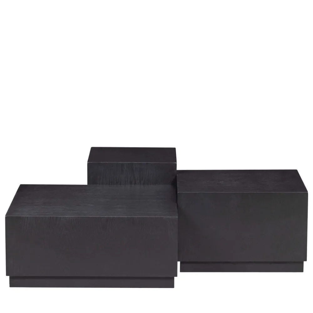 Woood PIM Lot de 3 tables basses en bois