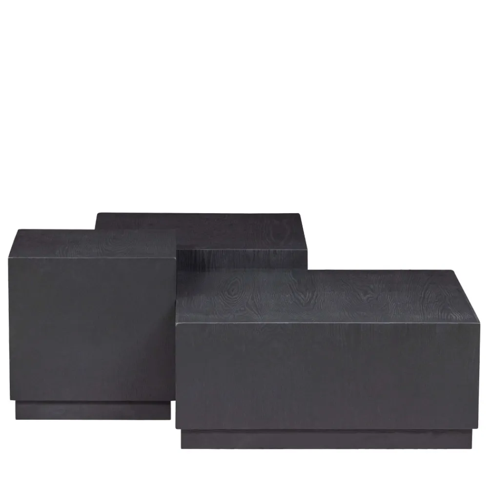 Woood PIM Lot de 3 tables basses en bois