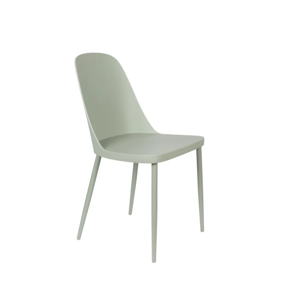 No name PIP Lot de 2 chaises en résine et métal