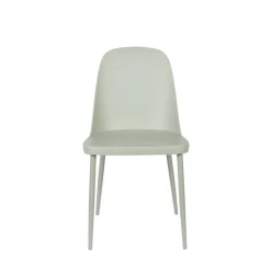No name PIP Lot de 2 chaises en résine et métal