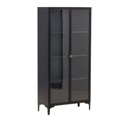 Venture Home PIRING Vaisselier 2 portes en verre et métal H190cm
